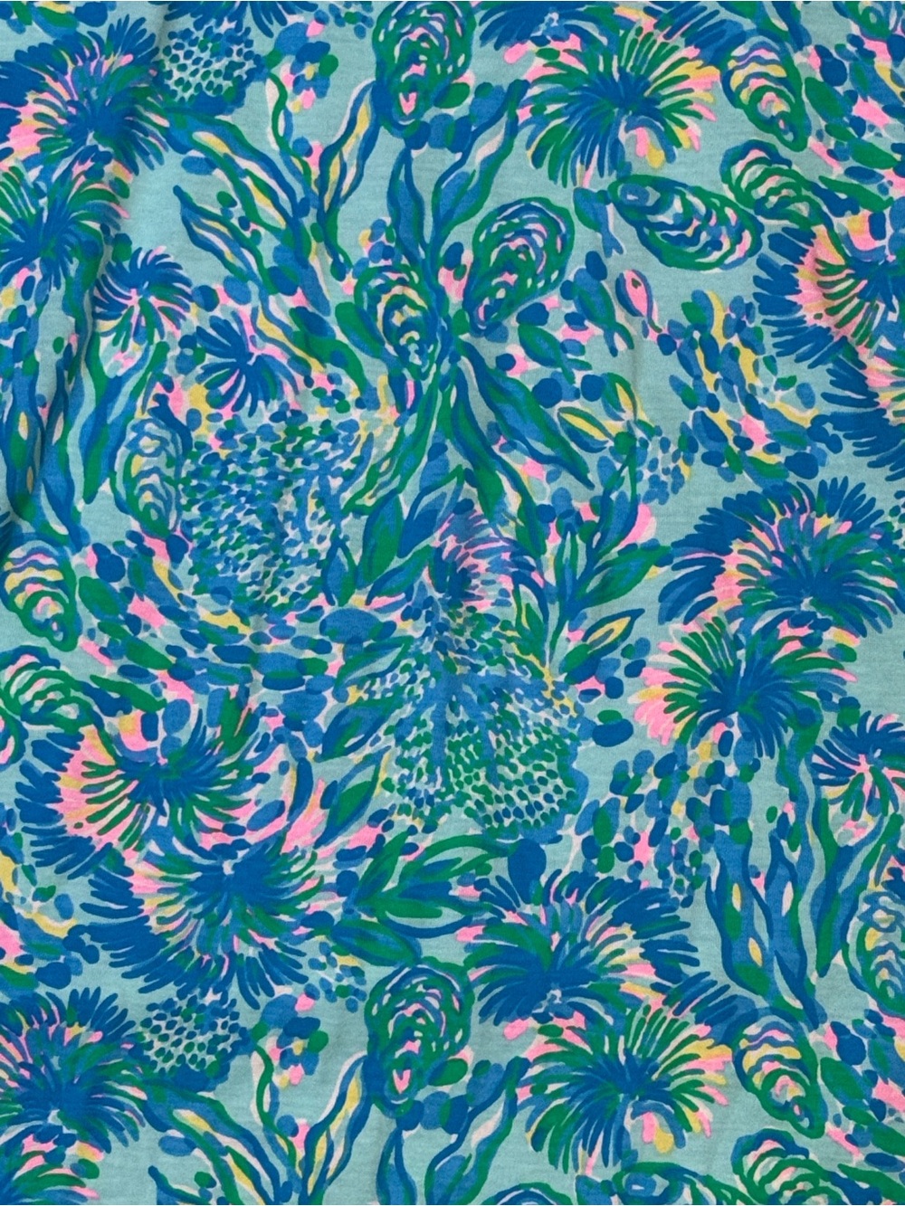 Lilly Pulitzer Etta dress Surf Blue Coral Of The Story size XL - Picture 3 of 4